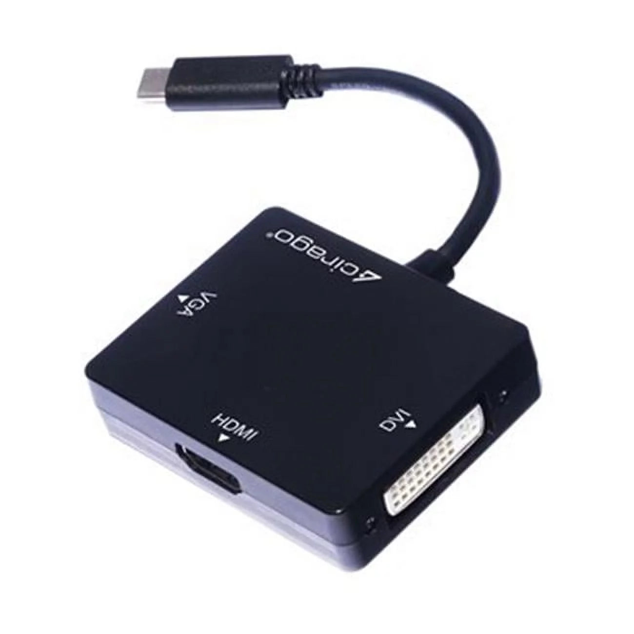USB-C to HDMI & DVI & VGA Display Adapter, Black
