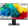 KOORUI 27 inch IPS Computer Monitor,4K UHD,HDR10,90% DCI-P3,Adpitive-sync,Dp1.4&HDMI2.0 Ports,N07
