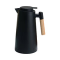 Lixada 1L Insulated Coffee Pot Double Wall Vacuum Thermal Carafe with Wood Handle Tea Water Kettle Flask Keeping Hot Cold