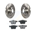 Transit Auto - Rear Disc Brake Rotors And Semi-Metallic Pads Kit For Volkswagen Tiguan Jetta Audi TT Quattro K8S-102731