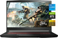 MSI GF63 Thin Gaming Laptop, 15.6'' FHD 144Hz IPS Display, 11th Gen Core i5-11400H£¨Beats i7-10750H£©, GeForce RTX 3050 4GB, 32GB RAM,1TB SSD, USB-C,HDMI, RJ45, WiFi 6, Win 11,Black