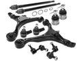 Front Control Arm Ball Joint Tie Rod and Sway Bar Link Kit 10 - Compatible with 2002 - 2004 Honda CR-V 2.4L 4-Cylinder Naturally Aspirated 2003