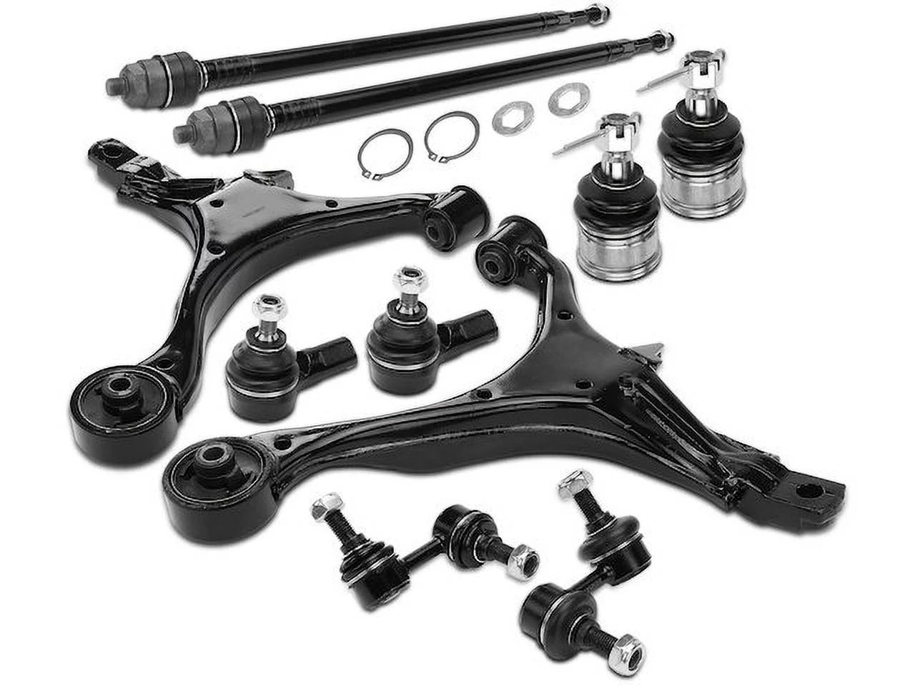 Front Control Arm Ball Joint Tie Rod and Sway Bar Link Kit 10 - Compatible with 2002 - 2004 Honda CR-V 2.4L 4-Cylinder Naturally Aspirated 2003
