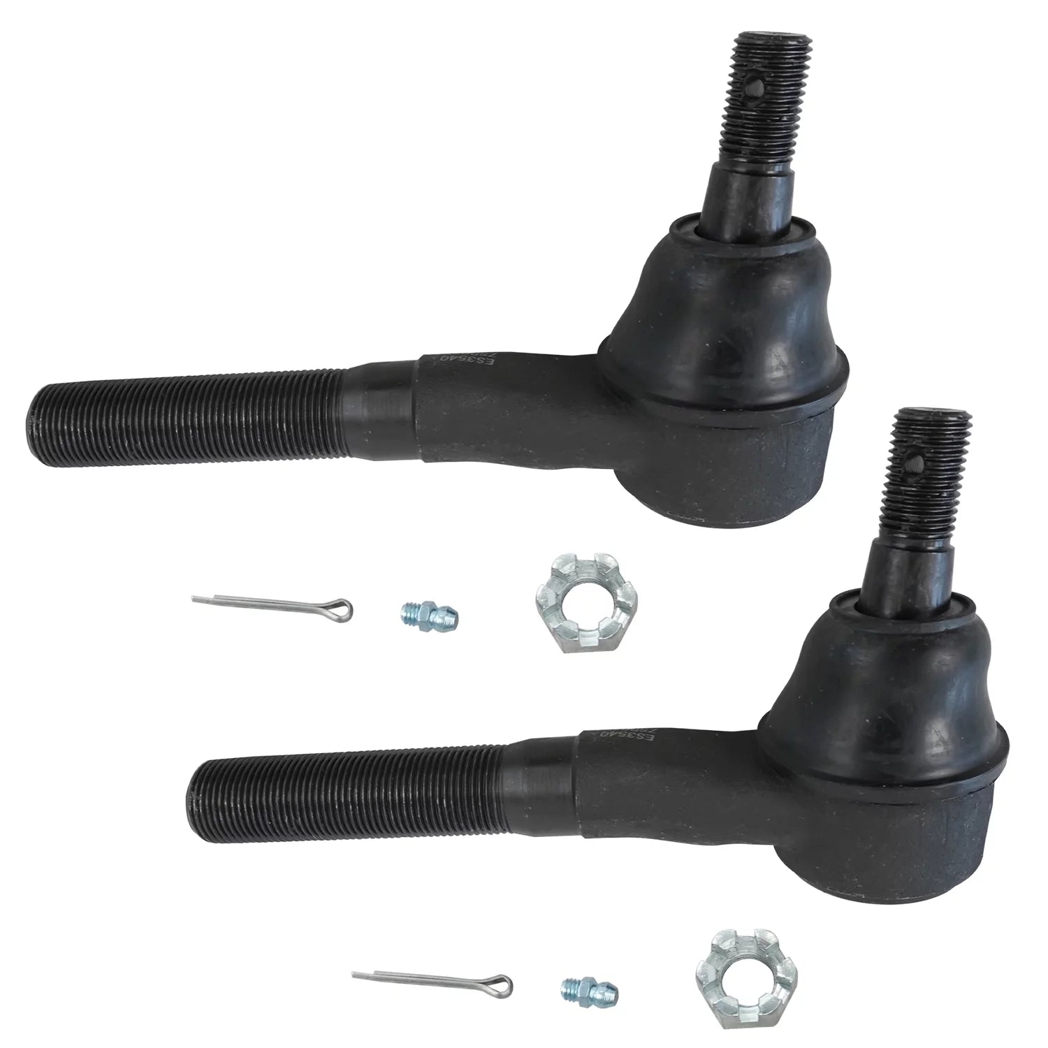 Detroit Axle - Front 2pc Tie Rods for RWD 00-02 Dodge Ram 2500 3500, 2 Outer Tie Rods 2000 2001 2002 Replacement