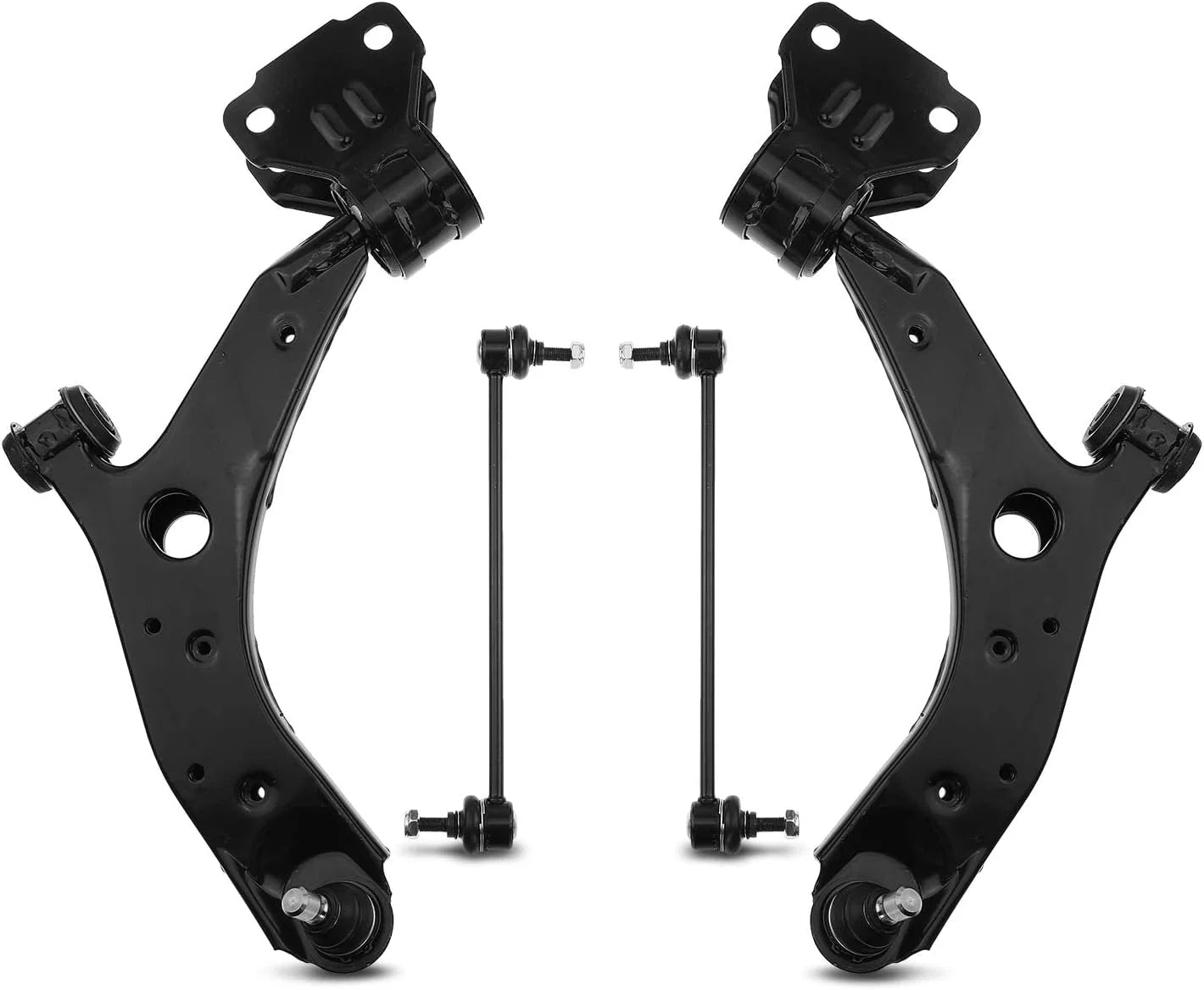 A-Premium 4Pcs Front Suspension Kit Lower Control Arm and Ball Joint Assembly Sway Bar Link Compatible with Mazda 3 2007-2009 L4 2.3L