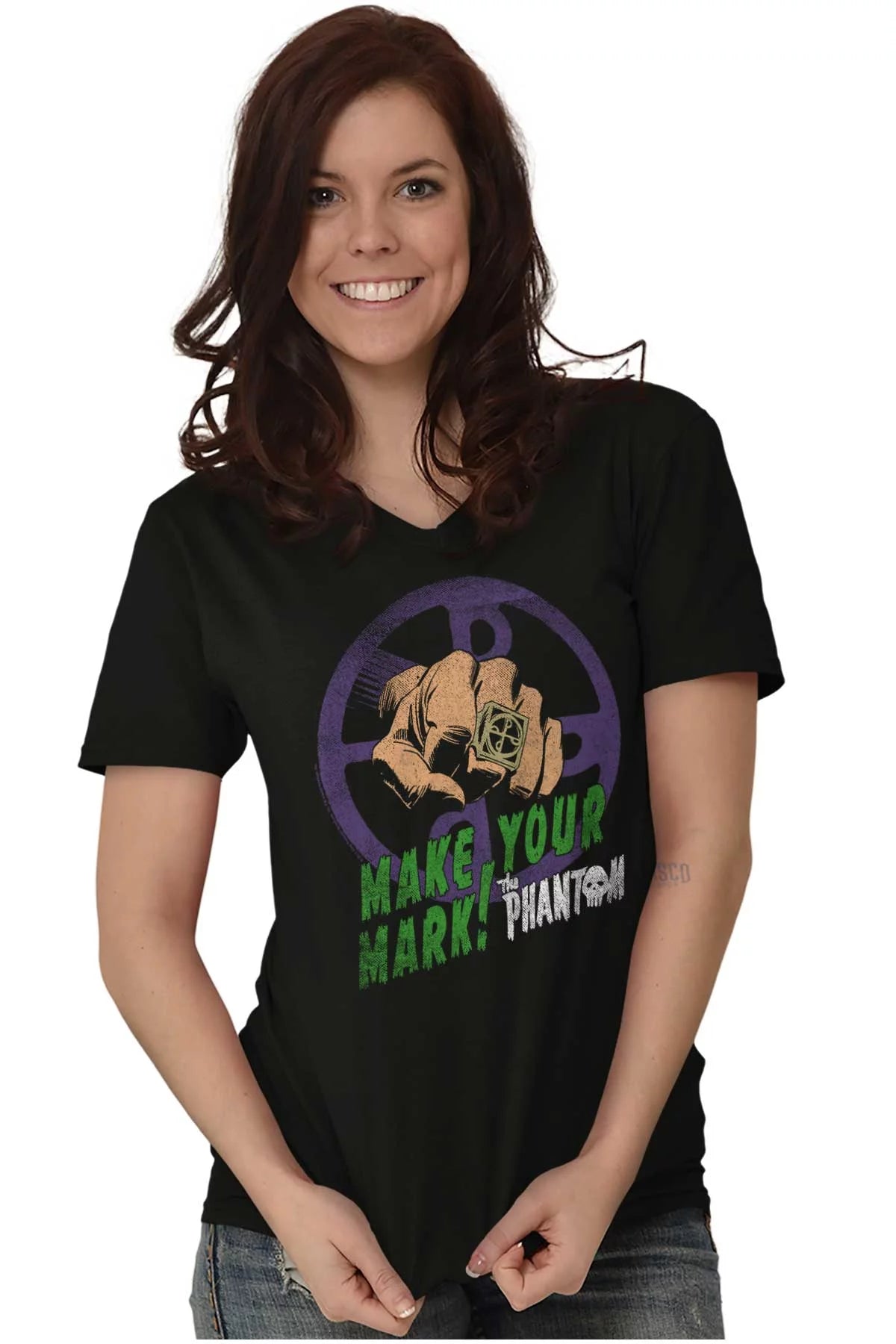 The Phantom Make Your Mark Retro V-Neck T Shirts Men Women Brisco Brands L