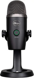 Blue Yeti Nano Premium USB Microphone for PC, Mac, Gaming, Recording, Streaming, Podcasting, Condenser Mic with Blue VO!CE Effects, Cardioid and Omni, No-Latency Monitoring - Blackout