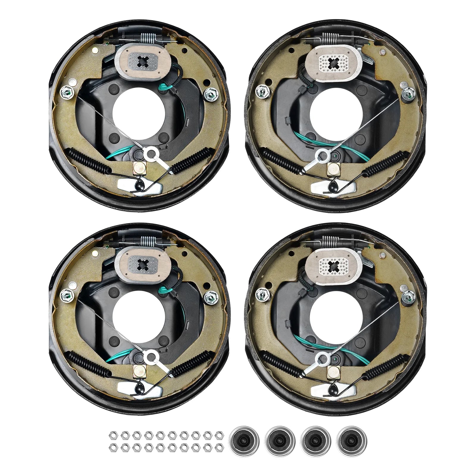 SKYSHALO Electric Trailer Brake 10x2-1/4 Self-Adjusting Assembly 2 Pairs 3500 lbs