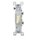 Leviton M03-01451-2AM 15 Amp SP Quiet Switch Grounded, Almond, 10-Pack