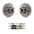 Transit Auto - Front Disc Brake Rotors Hub Assembly And Ceramic Pads Kit For Ford Ranger Mazda B2300 B3000 B4000 K8A-100044