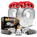 Power Stop Front Z36 Truck & Tow Brake Pad and Rotor Kit with Red Powder Coated Calipers KC6540-36